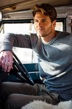 Brakeburn Fisherman'S Jumper Blue Outlet