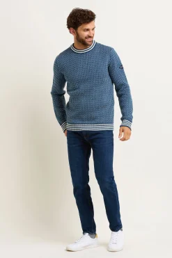 Brakeburn Fisherman'S Jumper Blue Outlet