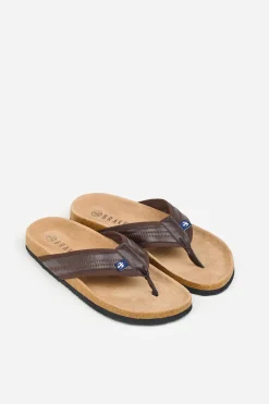 Brakeburn Flip Flops Brown New