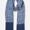 Brakeburn Floral Trail Scarf Navy New