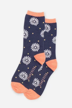 Brakeburn Flower Polka Socks Coral Sale