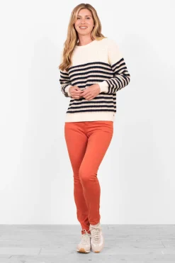 Brakeburn Garment Dyed Trouser Coral Sale