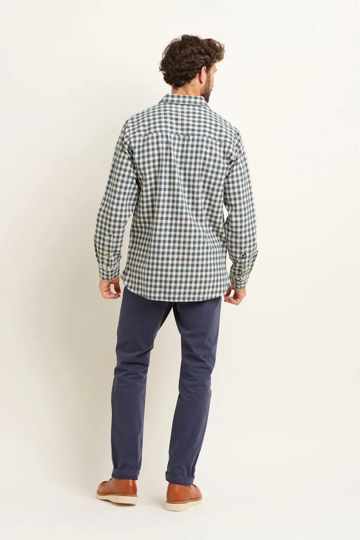 Brakeburn Gingham Shirt Cream Best