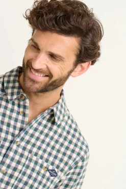 Brakeburn Gingham Shirt Cream Best