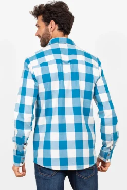 Brakeburn Gingham Shirt Blue Sale