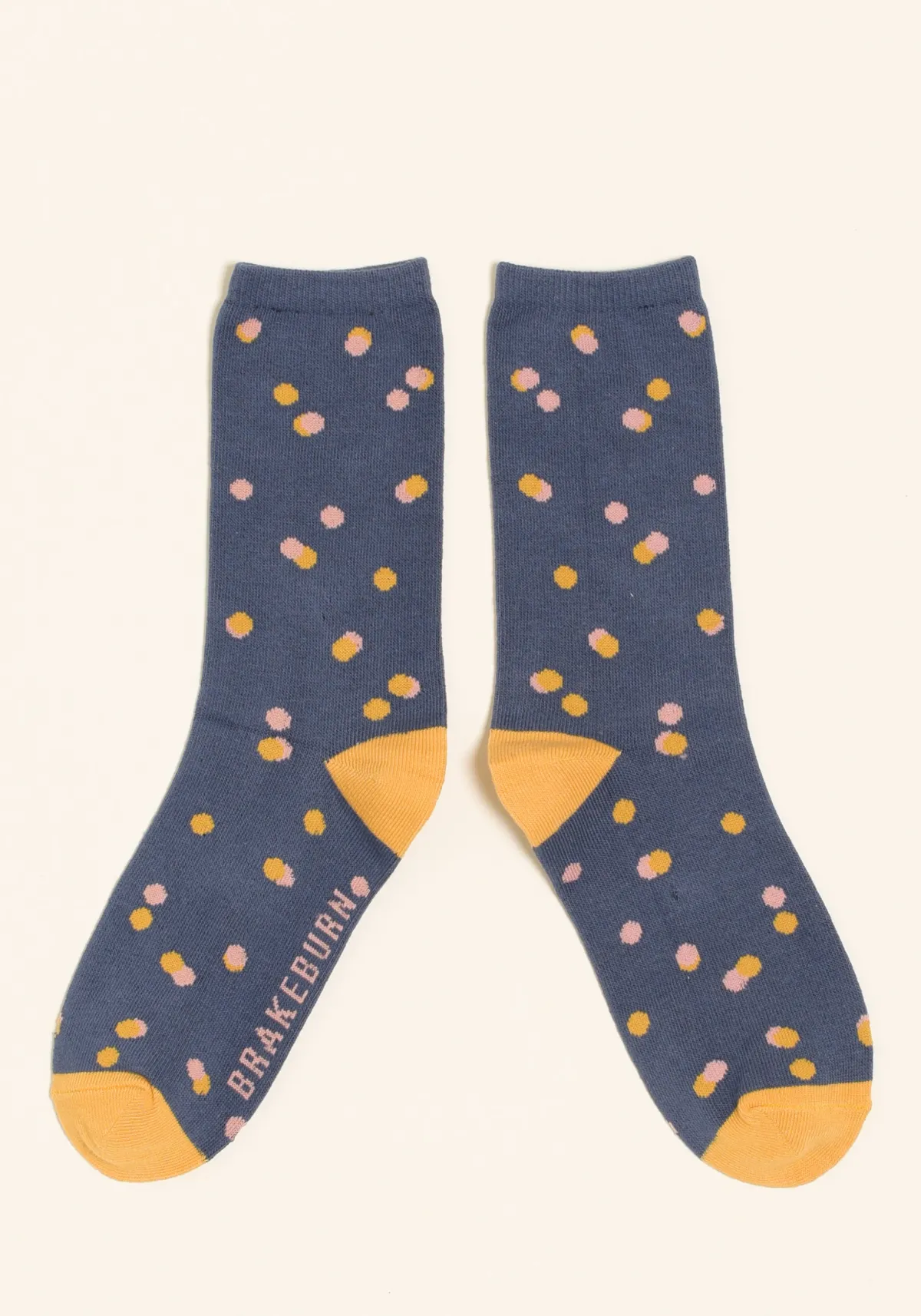 Brakeburn Grey Dotty Sock Multicoloured Clearance