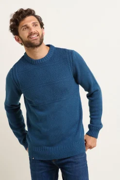 Brakeburn Guernsey Jumper Blue Online