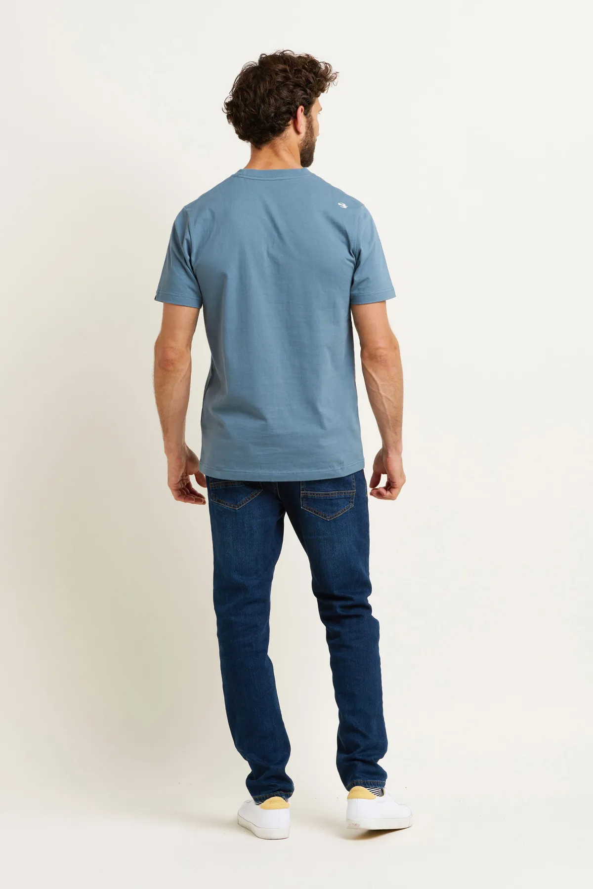 Brakeburn Halftone Surf Tee Blue Shop