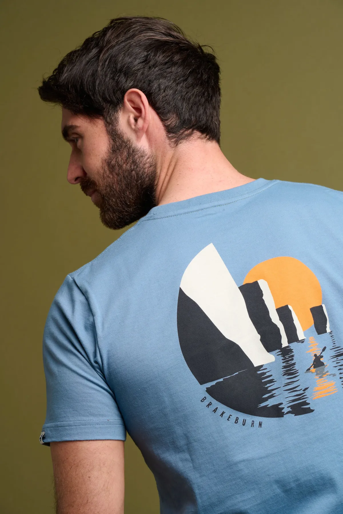 Brakeburn Harry Rocks Tee Blue Discount
