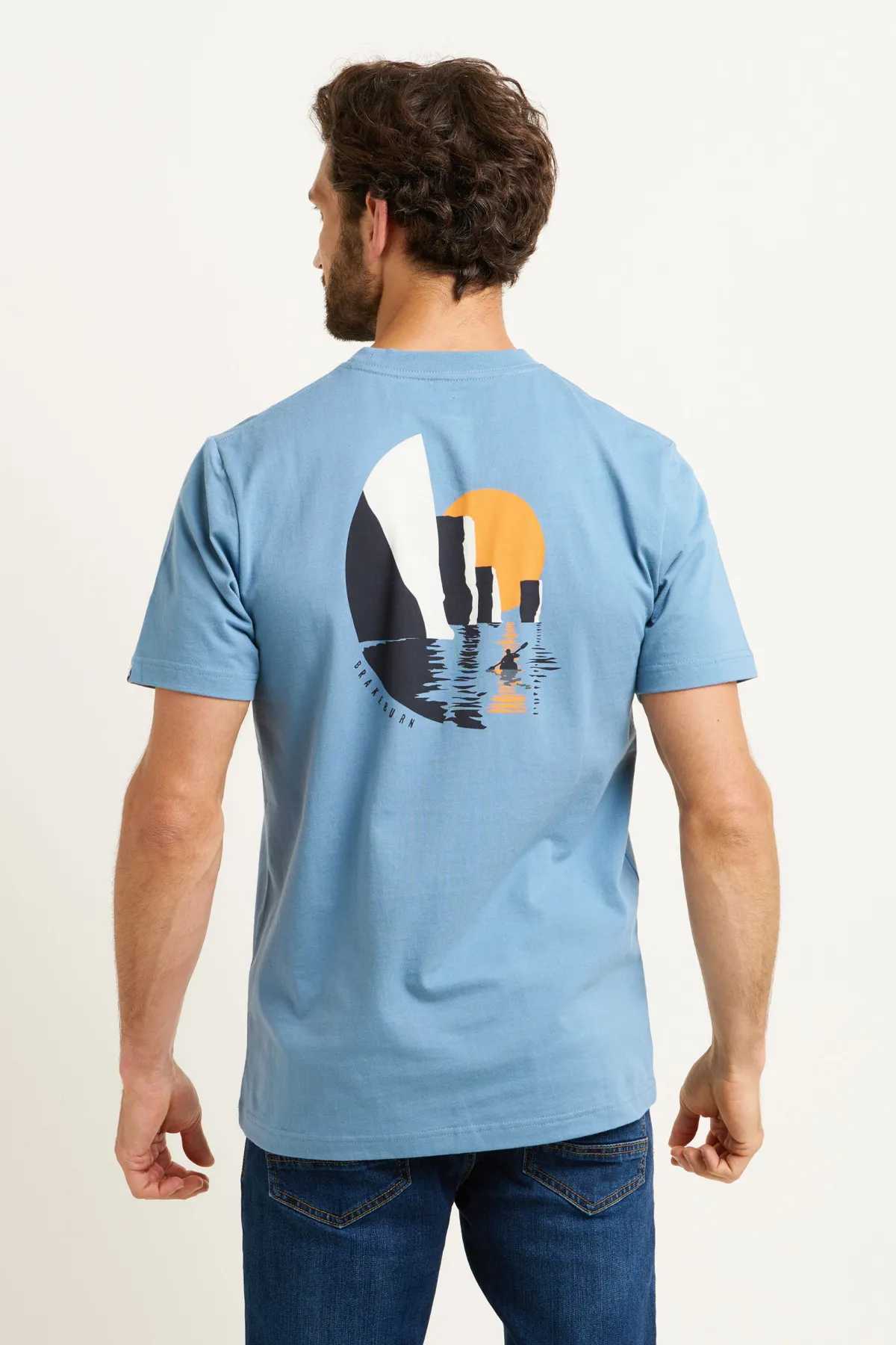 Brakeburn Harry Rocks Tee Blue Discount