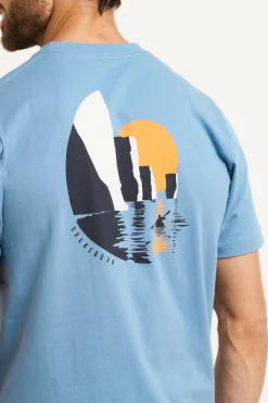 Brakeburn Harry Rocks Tee Blue Discount