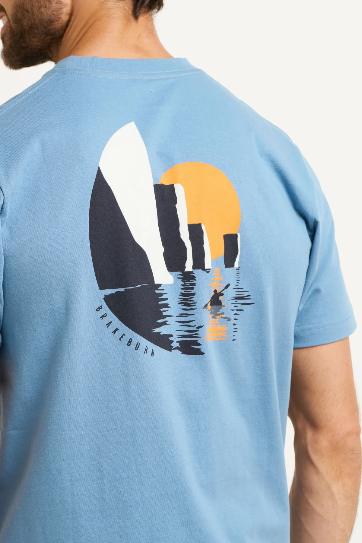 Brakeburn Harry Rocks Tee Blue Discount