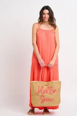 Brakeburn Hello Sun Jute Beach Bag Beige Store