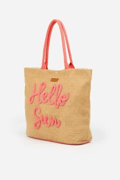 Brakeburn Hello Sun Jute Beach Bag Beige Store