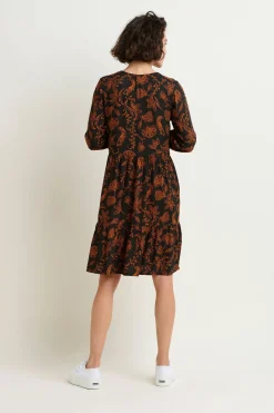Brakeburn Henna Trail Dress Black Fashion