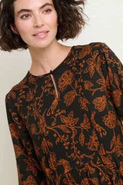 Brakeburn Henna Trail Dress Black Fashion