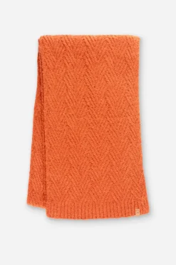 Brakeburn Herringbone Texture Scarf Orange Cheap