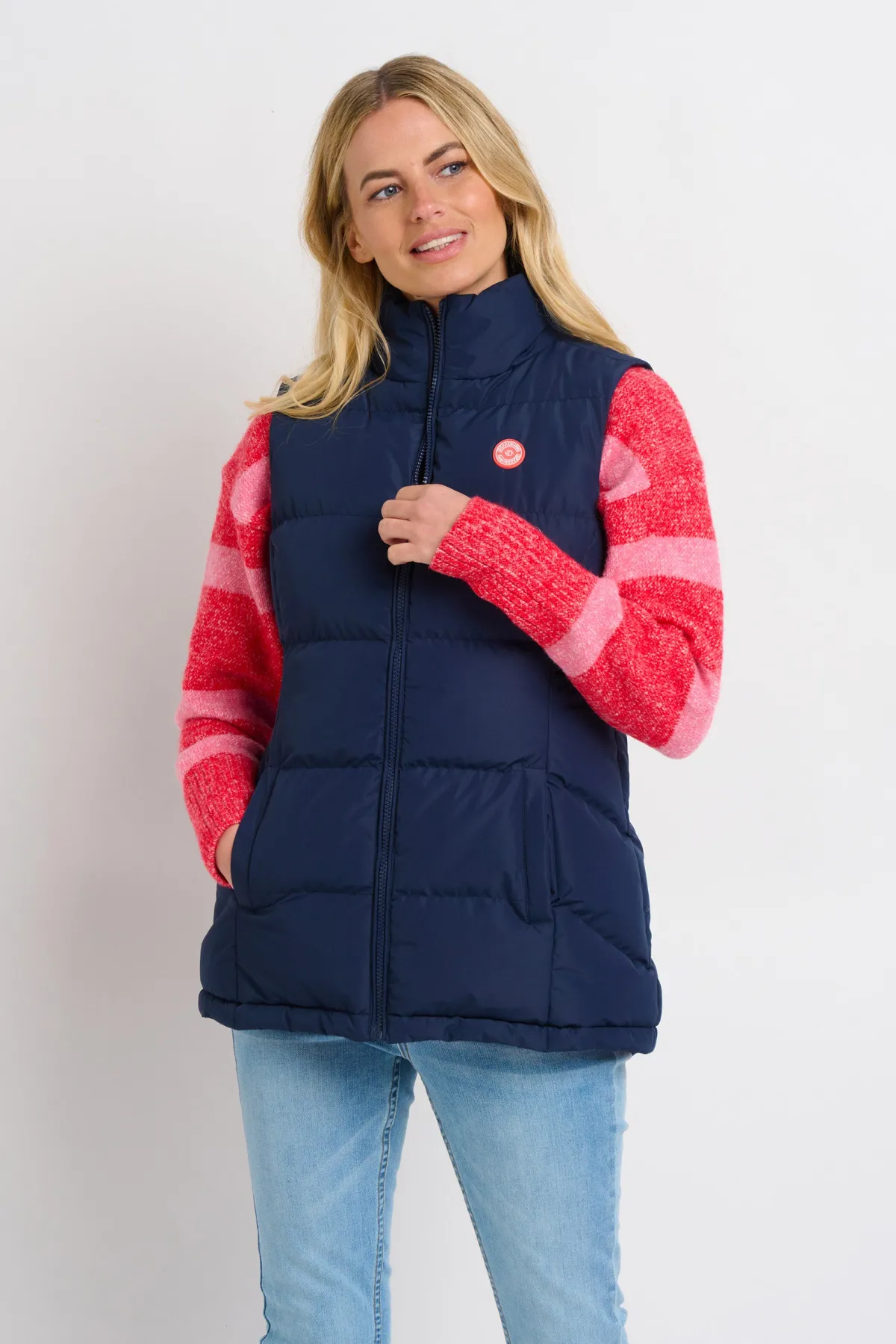Brakeburn Idyll Blue Gilet Navy Cheap