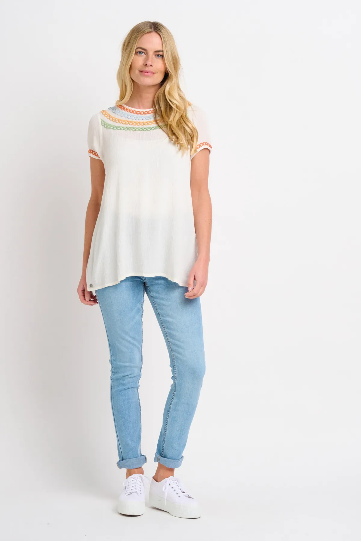Brakeburn Iris Blouse Blue New