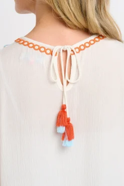 Brakeburn Iris Blouse Blue New