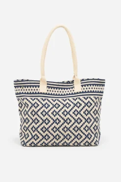 Brakeburn Jacquard Beach Bag Cream Shop