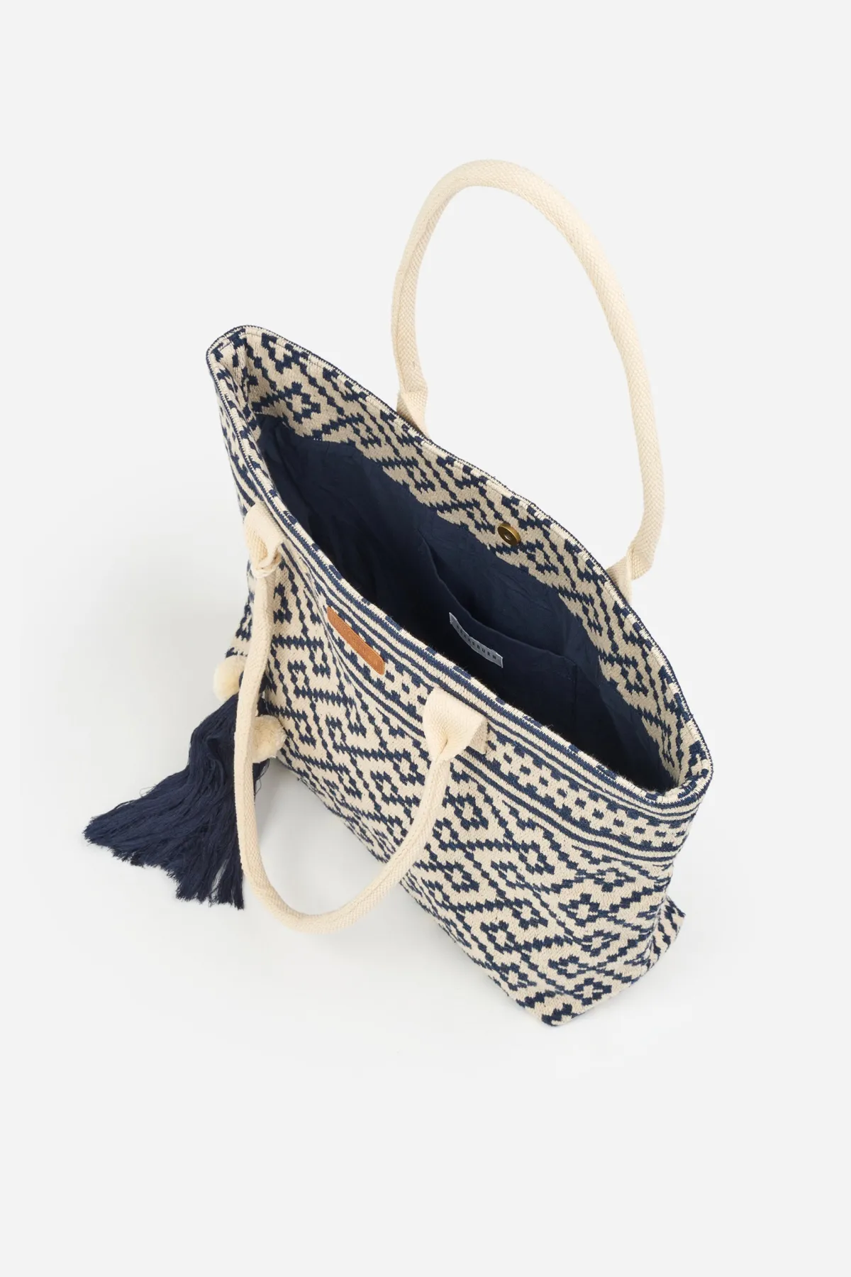 Brakeburn Jacquard Beach Bag Cream Shop