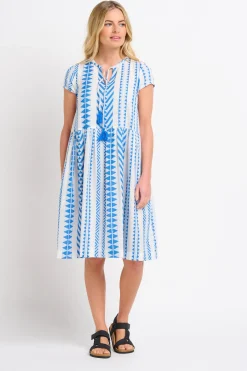 Brakeburn Jaya Dress Blue Clearance
