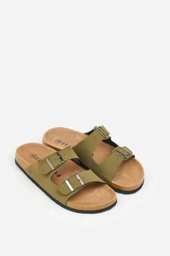 Brakeburn Khaki Sandals Green Discount