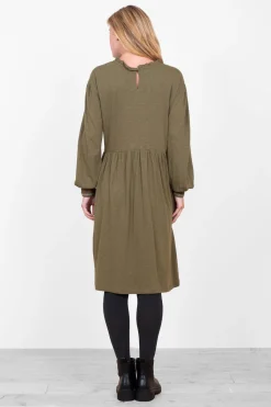 Brakeburn Kinsley Jersey Dress Khaki Cheap