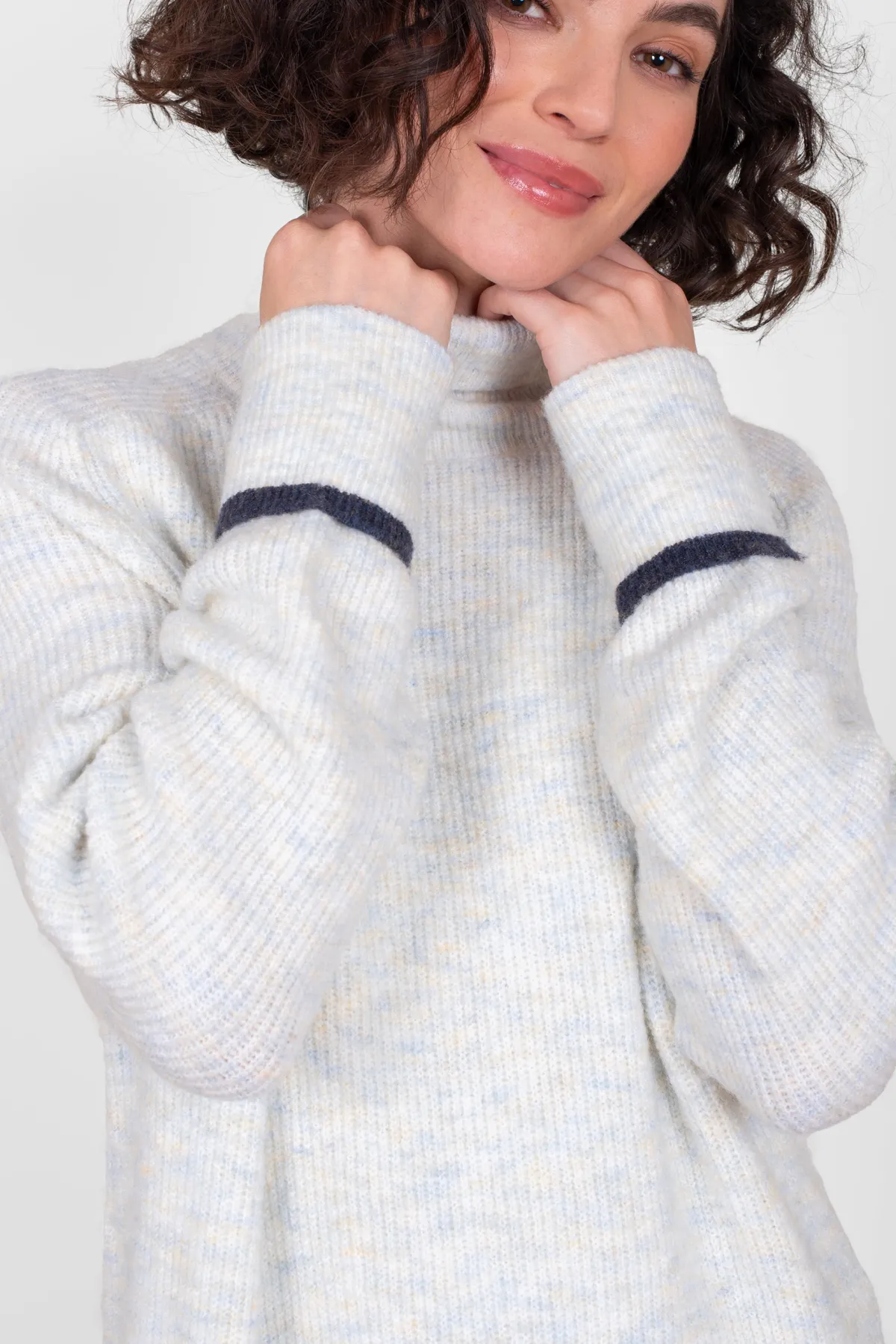 Brakeburn Lagon Knitted Jumper Dress Grey Store