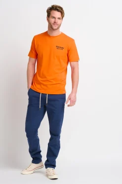 Brakeburn Landscape Lino Orange Tee Multicoloured Outlet
