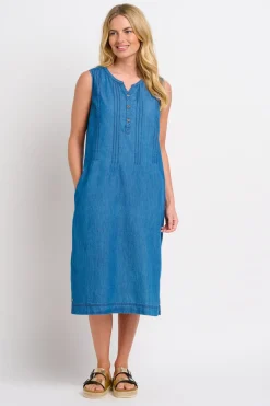Brakeburn Lara Midi Dress Blue Online