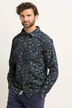Brakeburn Leopard Shirt Green New