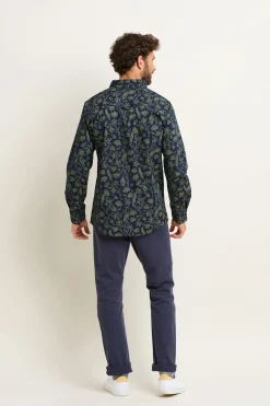 Brakeburn Leopard Shirt Green New