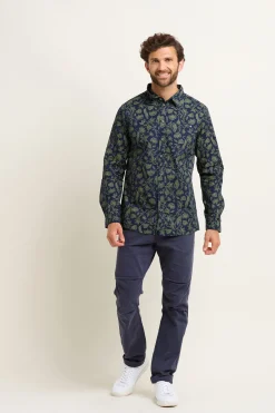 Brakeburn Leopard Shirt Green New