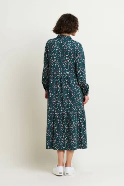 Brakeburn Leopard Spot Midaxi Shirt Dress Multicoloured Hot