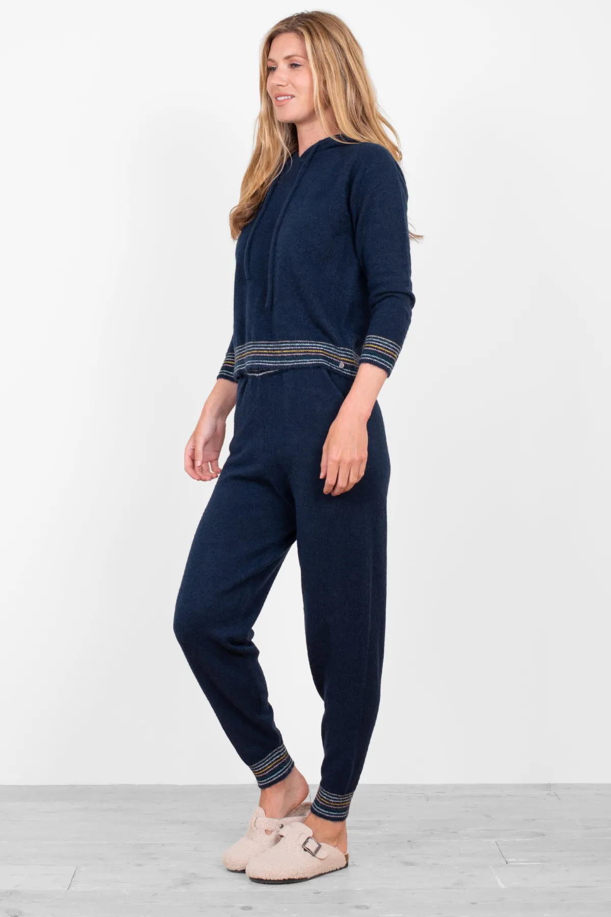 Brakeburn Lounge Knitted Hoodie Multicoloured Store