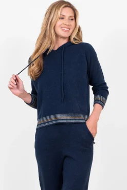 Brakeburn Lounge Knitted Hoodie Multicoloured Hot