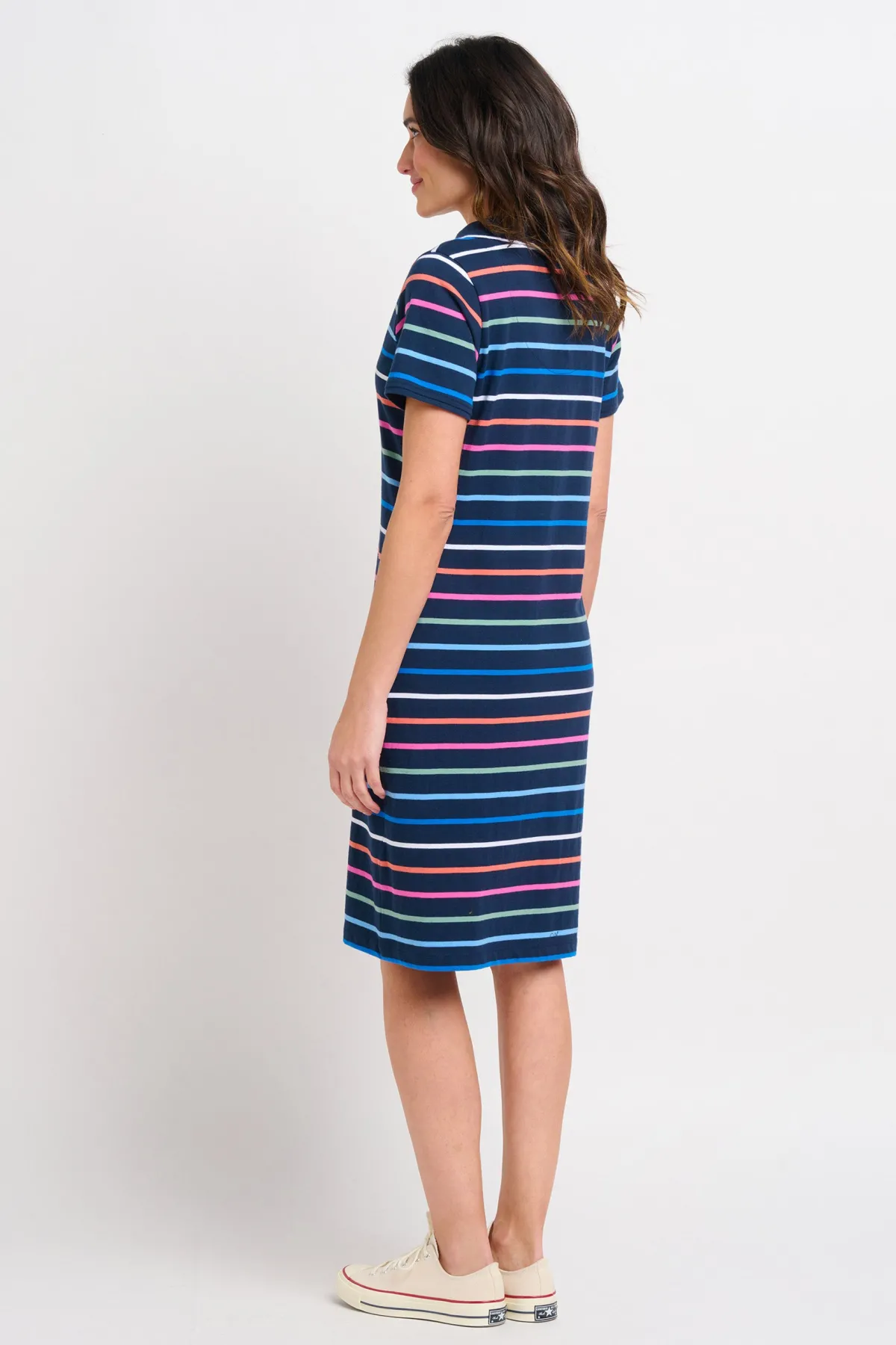 Brakeburn Melody Polo Dress Blue New
