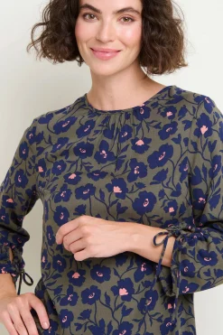 Brakeburn Midnight Bloom Dress Khaki Discount