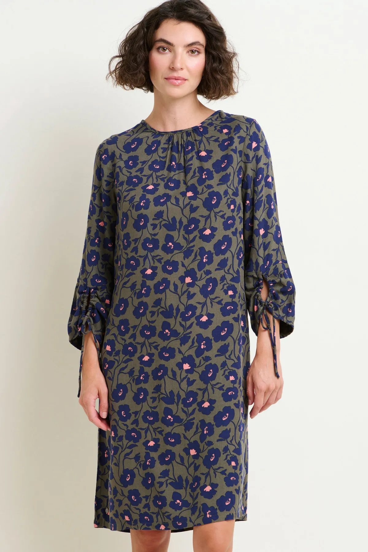 Brakeburn Midnight Bloom Dress Khaki Discount