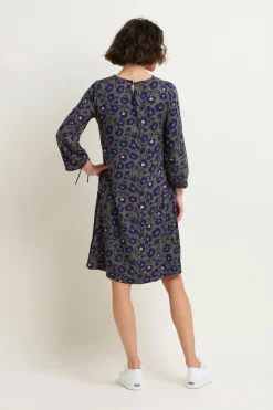 Brakeburn Midnight Bloom Dress Khaki Discount