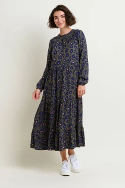 Brakeburn Midnight Bloom Maxi Dress Khaki Best