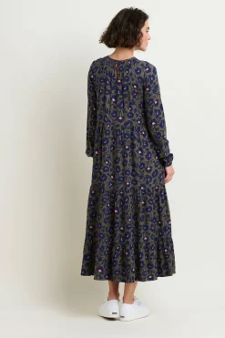 Brakeburn Midnight Bloom Maxi Dress Khaki Best