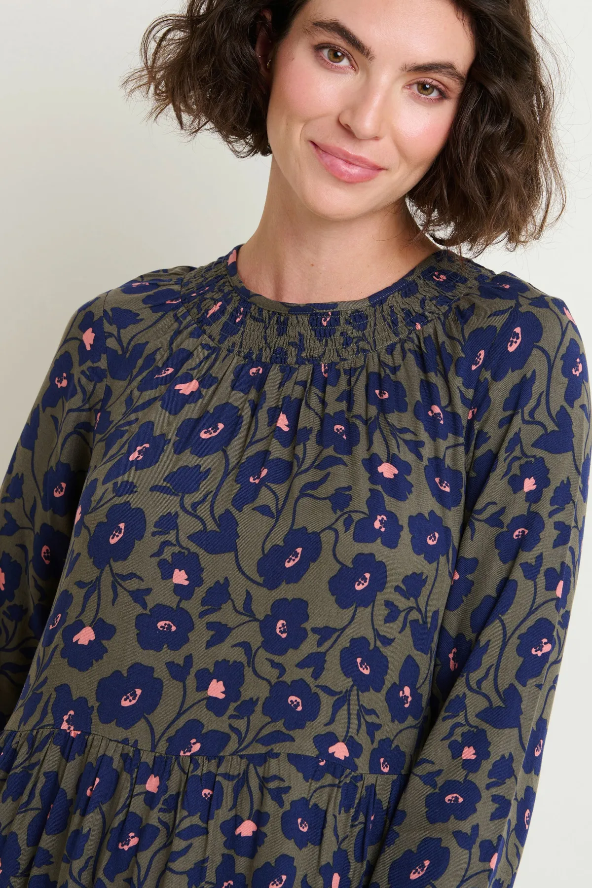 Brakeburn Midnight Bloom Maxi Dress Khaki Best