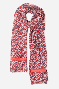 Brakeburn Mixed Berry Floral Scarf Multicoloured Hot