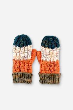 Brakeburn Multi Stripe Mitten Cream New