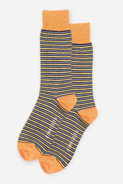 Brakeburn Mustard Stripe Socks Multicoloured Outlet