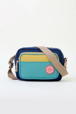 Brakeburn Navy Medium Camera Cross Body Bag Blue New