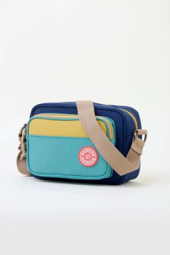 Brakeburn Navy Medium Camera Cross Body Bag Blue New